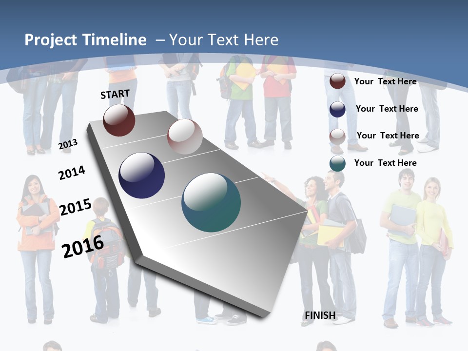 Teenager Lifestyle Isolated PowerPoint Template