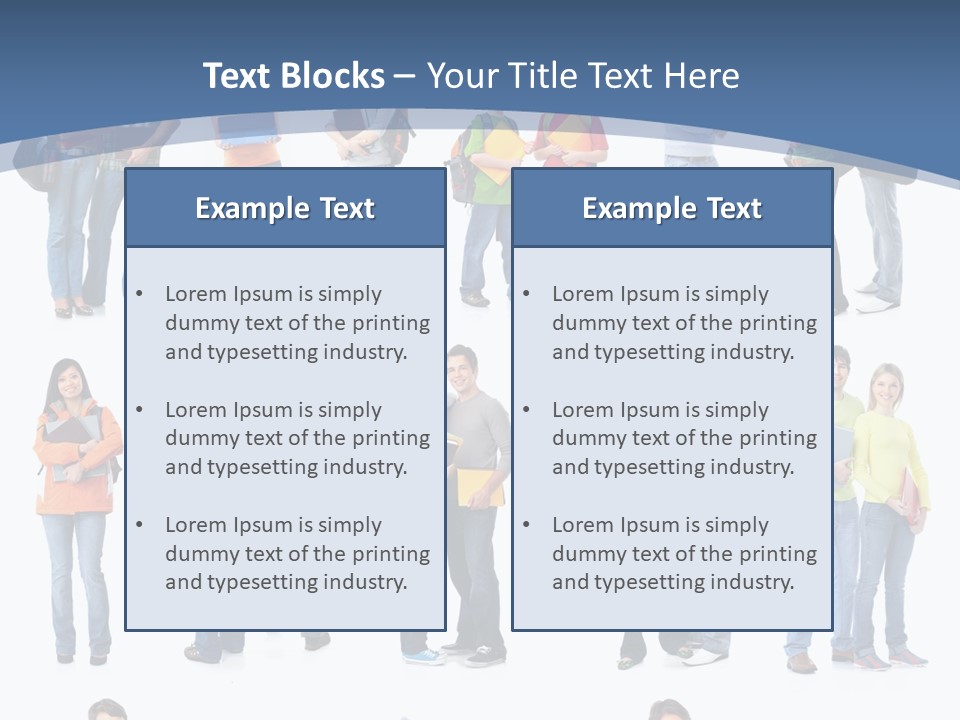 Teenager Lifestyle Isolated PowerPoint Template