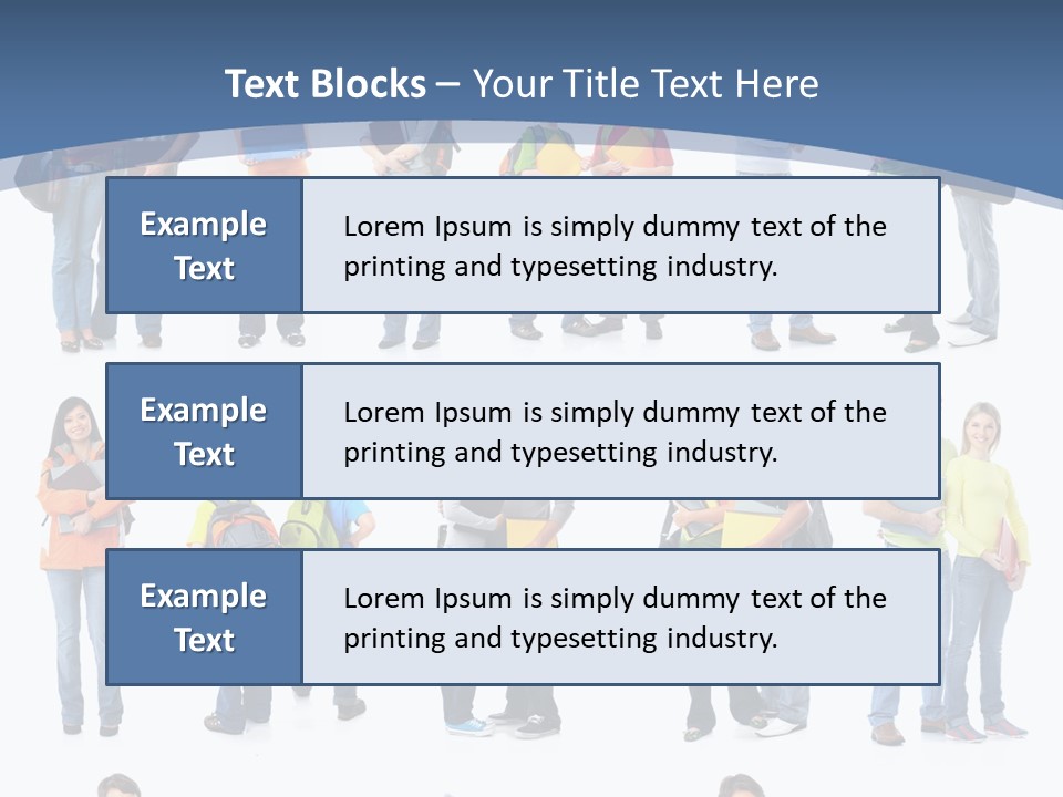 Teenager Lifestyle Isolated PowerPoint Template