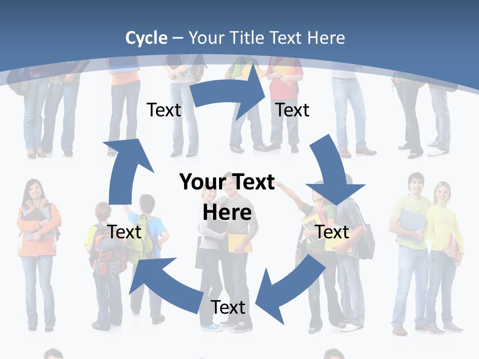 Teenager Lifestyle Isolated PowerPoint Template