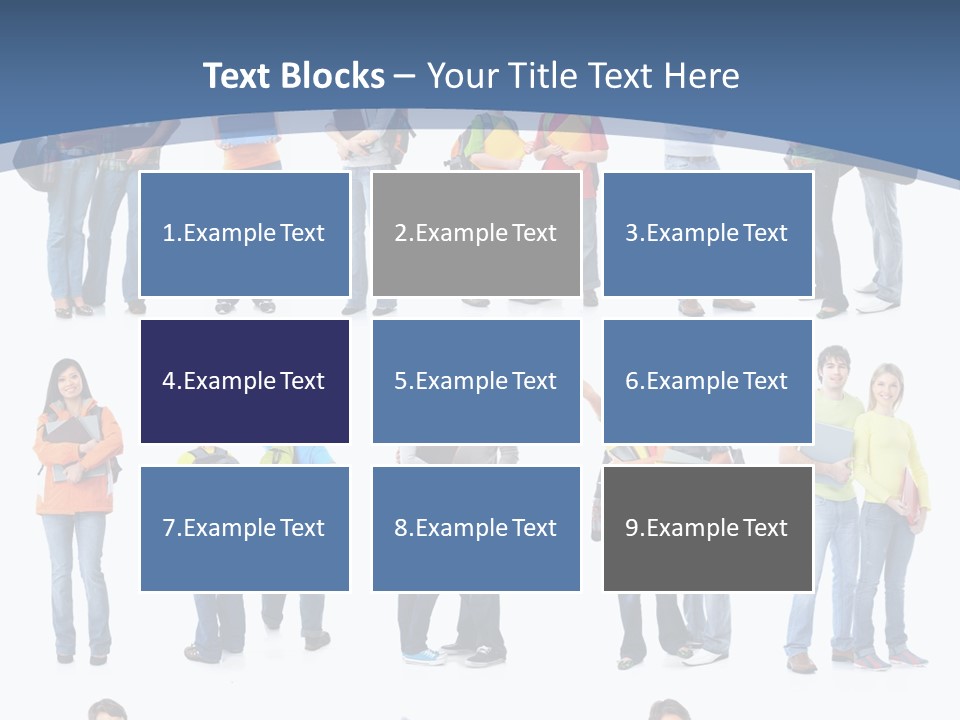 Teenager Lifestyle Isolated PowerPoint Template