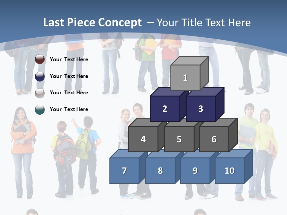 Teenager Lifestyle Isolated PowerPoint Template