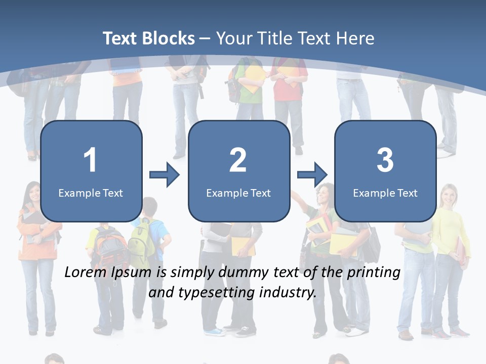 Teenager Lifestyle Isolated PowerPoint Template
