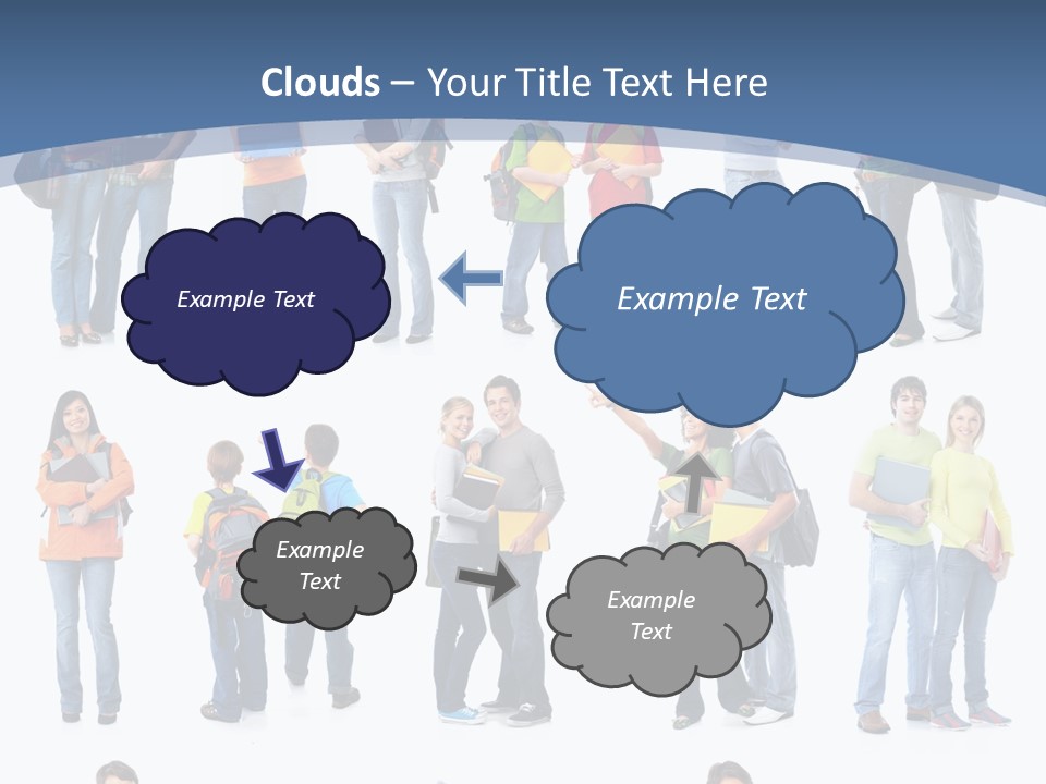 Teenager Lifestyle Isolated PowerPoint Template
