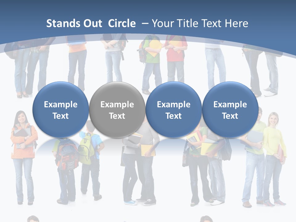 Teenager Lifestyle Isolated PowerPoint Template