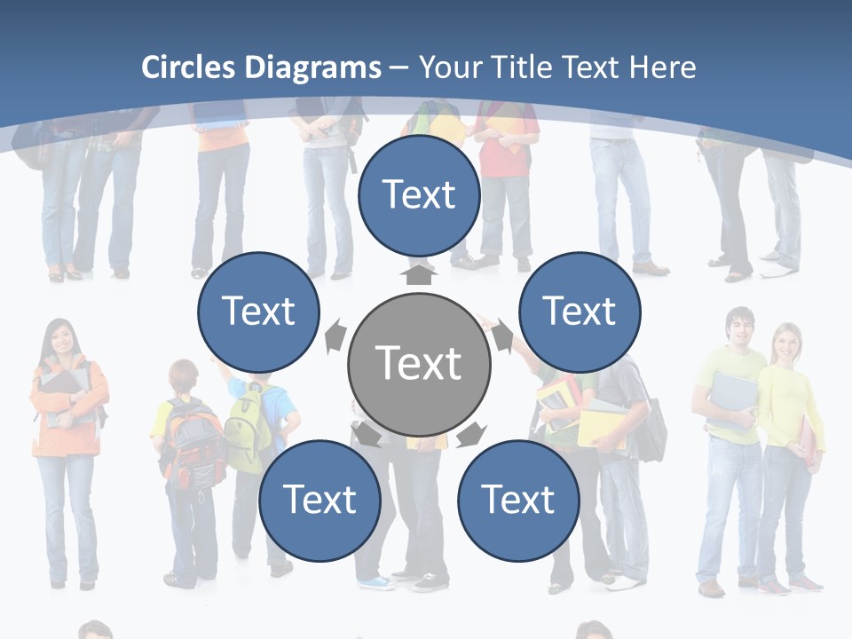 Teenager Lifestyle Isolated PowerPoint Template