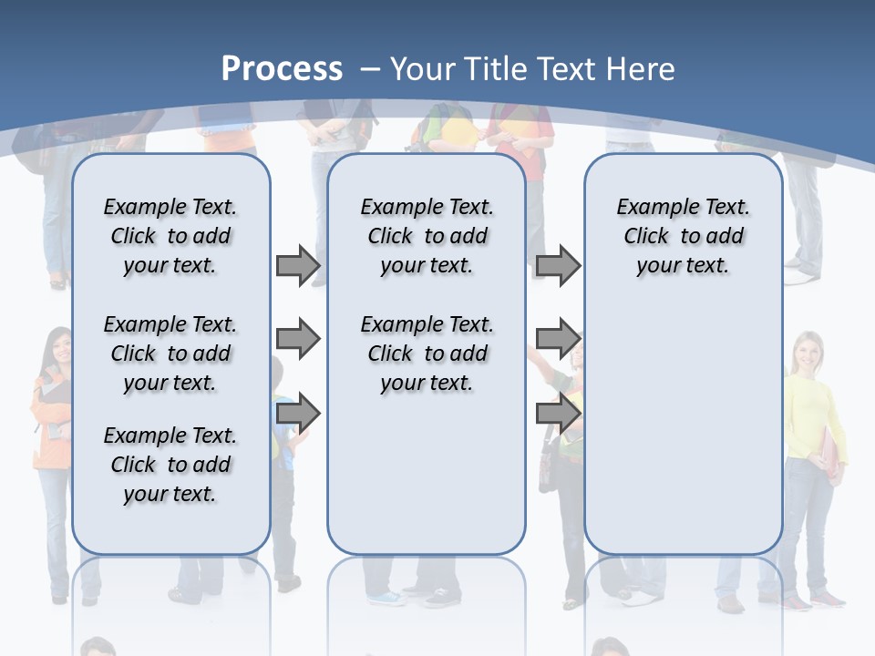 Teenager Lifestyle Isolated PowerPoint Template