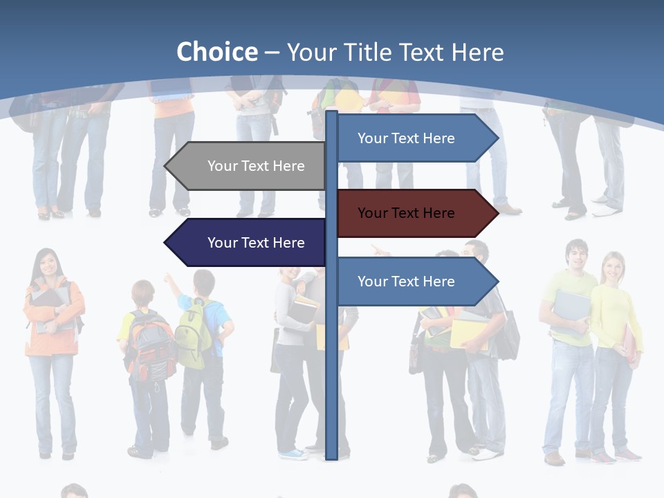 Teenager Lifestyle Isolated PowerPoint Template