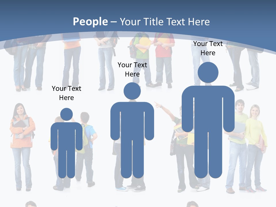 Teenager Lifestyle Isolated PowerPoint Template