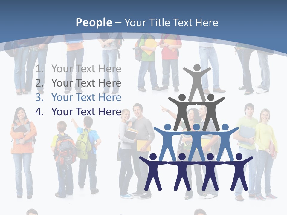 Teenager Lifestyle Isolated PowerPoint Template