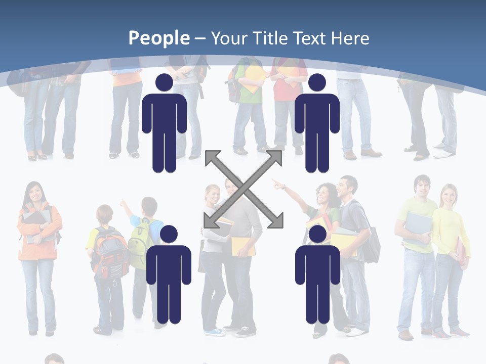 Teenager Lifestyle Isolated PowerPoint Template