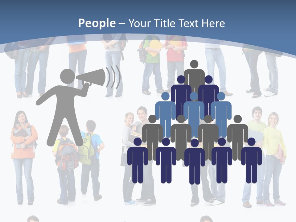 Teenager Lifestyle Isolated PowerPoint Template