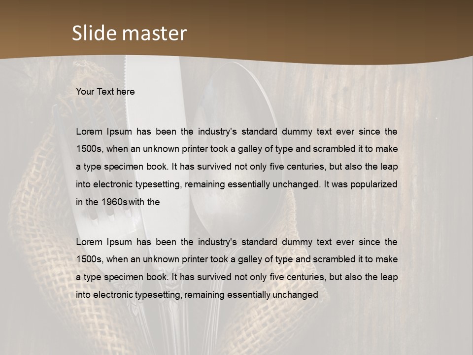 Service Equipment Serving PowerPoint Template