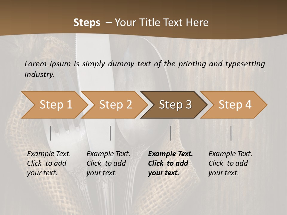 Service Equipment Serving PowerPoint Template