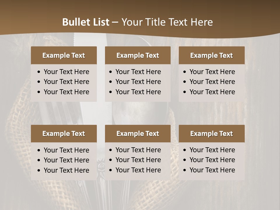 Service Equipment Serving PowerPoint Template