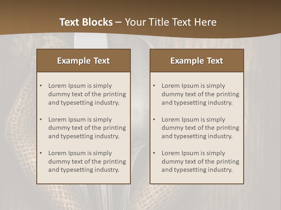 Service Equipment Serving PowerPoint Template