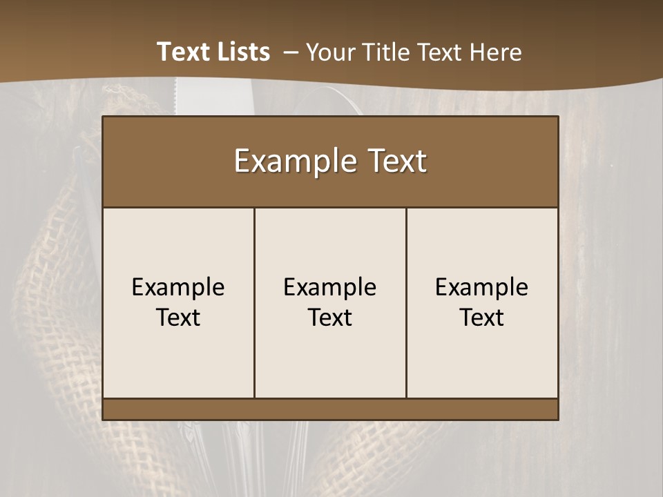 Service Equipment Serving PowerPoint Template