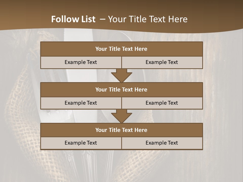 Service Equipment Serving PowerPoint Template