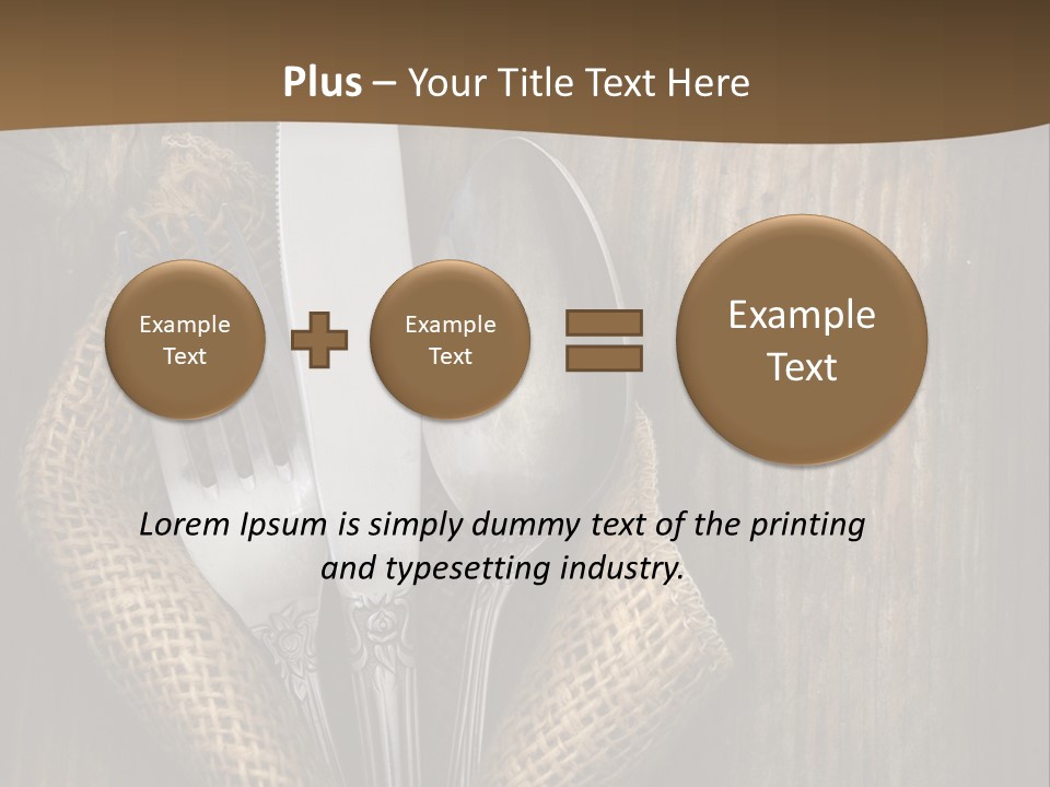 Service Equipment Serving PowerPoint Template
