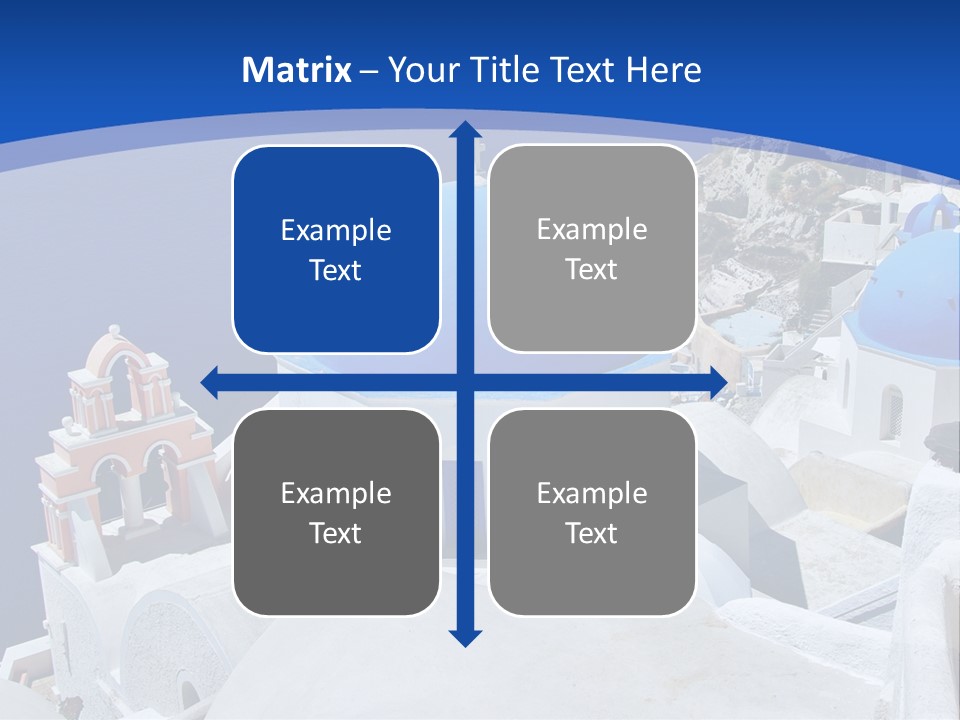 Beautiful View Oia PowerPoint Template