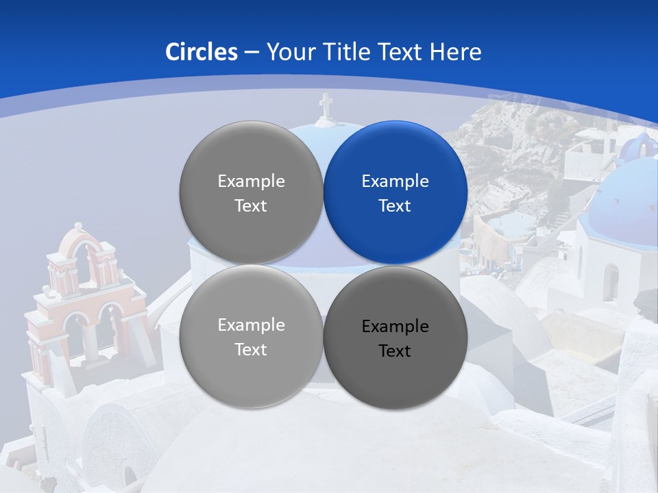Beautiful View Oia PowerPoint Template