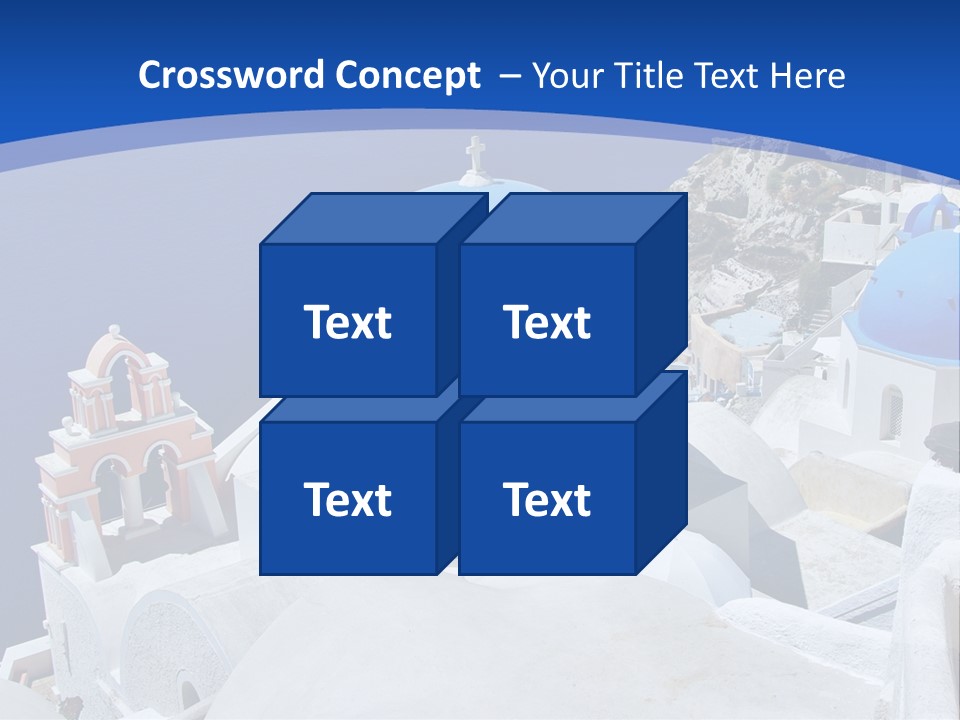 Beautiful View Oia PowerPoint Template