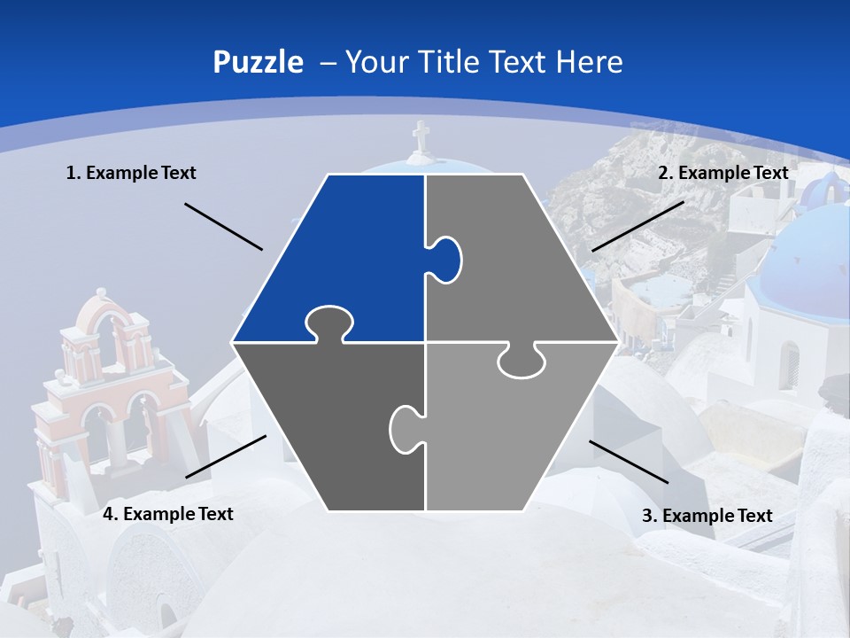 Beautiful View Oia PowerPoint Template