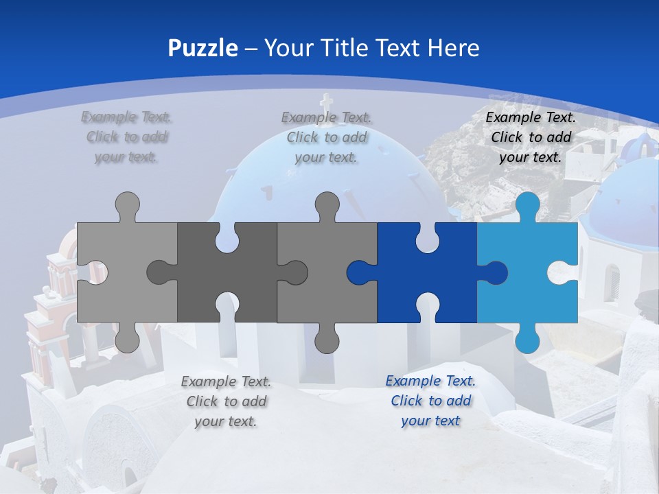 Beautiful View Oia PowerPoint Template