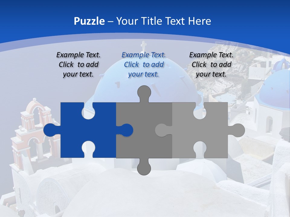 Beautiful View Oia PowerPoint Template