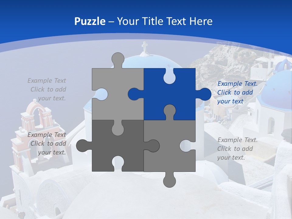 Beautiful View Oia PowerPoint Template