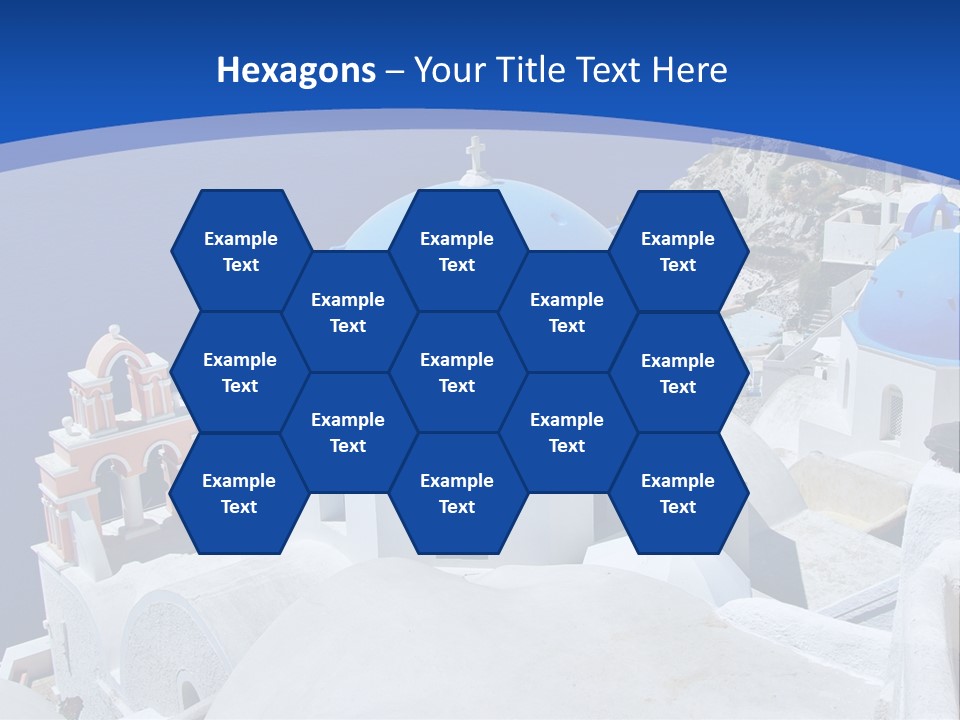 Beautiful View Oia PowerPoint Template