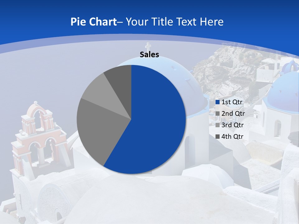 Beautiful View Oia PowerPoint Template