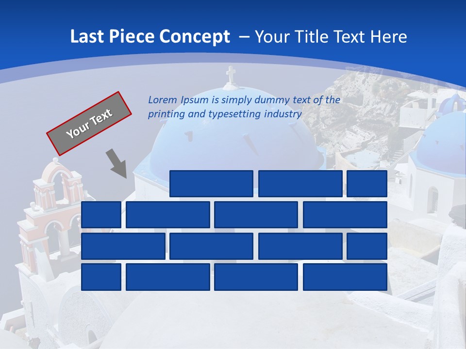 Beautiful View Oia PowerPoint Template