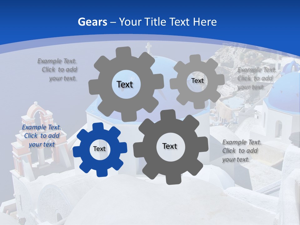 Beautiful View Oia PowerPoint Template