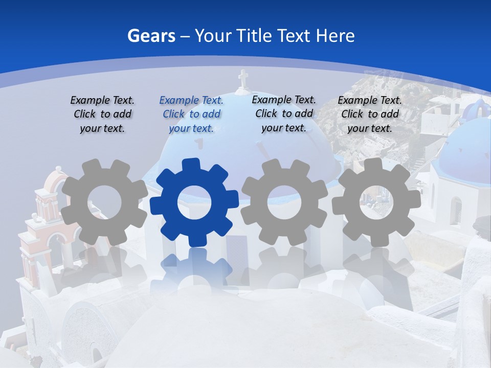 Beautiful View Oia PowerPoint Template