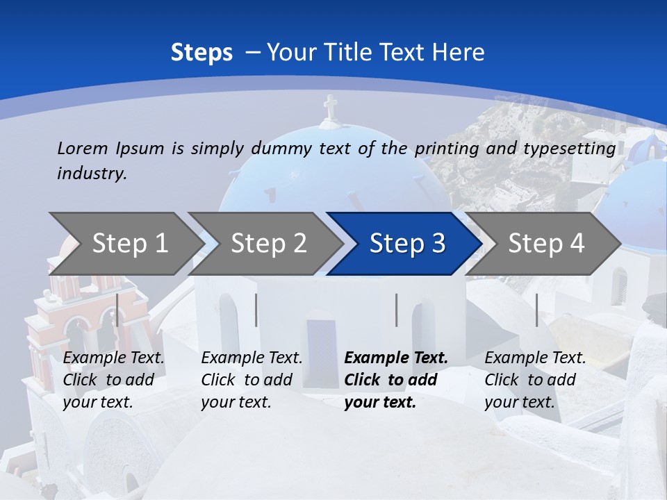 Beautiful View Oia PowerPoint Template