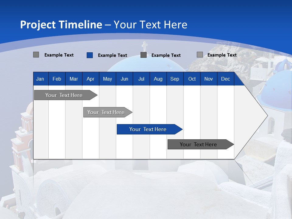 Beautiful View Oia PowerPoint Template