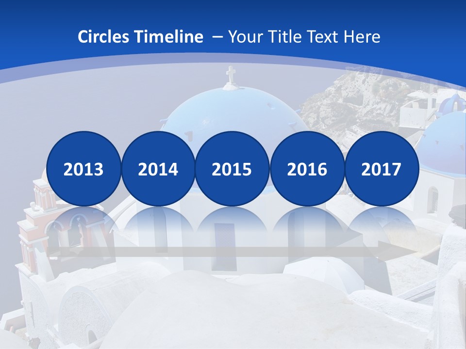 Beautiful View Oia PowerPoint Template