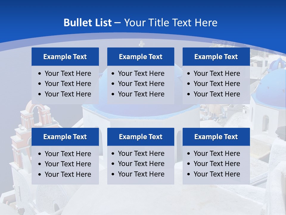 Beautiful View Oia PowerPoint Template