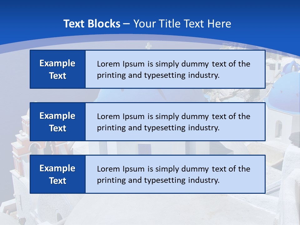 Beautiful View Oia PowerPoint Template