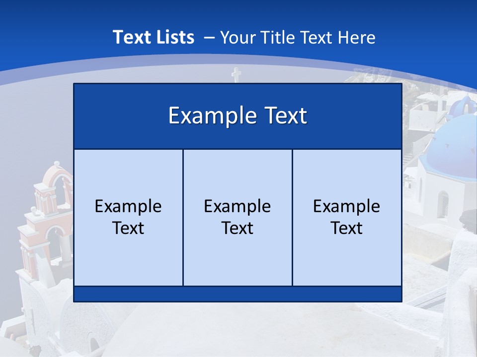Beautiful View Oia PowerPoint Template