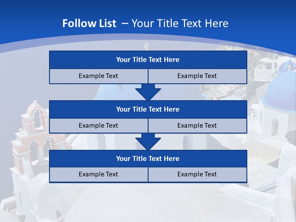 Beautiful View Oia PowerPoint Template