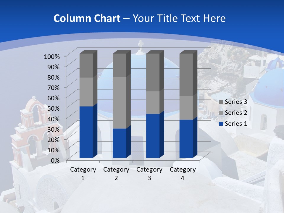 Beautiful View Oia PowerPoint Template