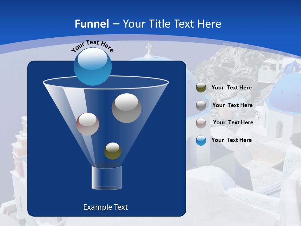Beautiful View Oia PowerPoint Template