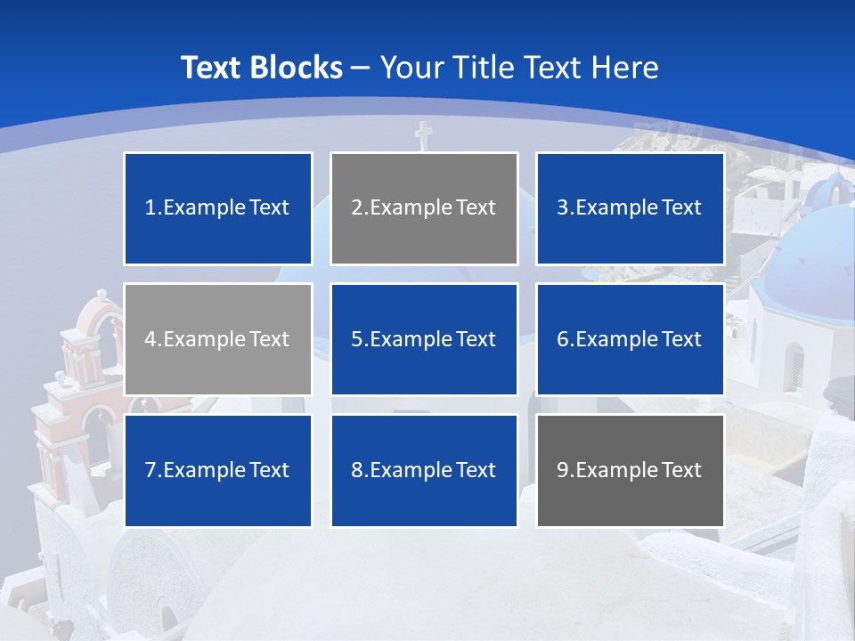 Beautiful View Oia PowerPoint Template