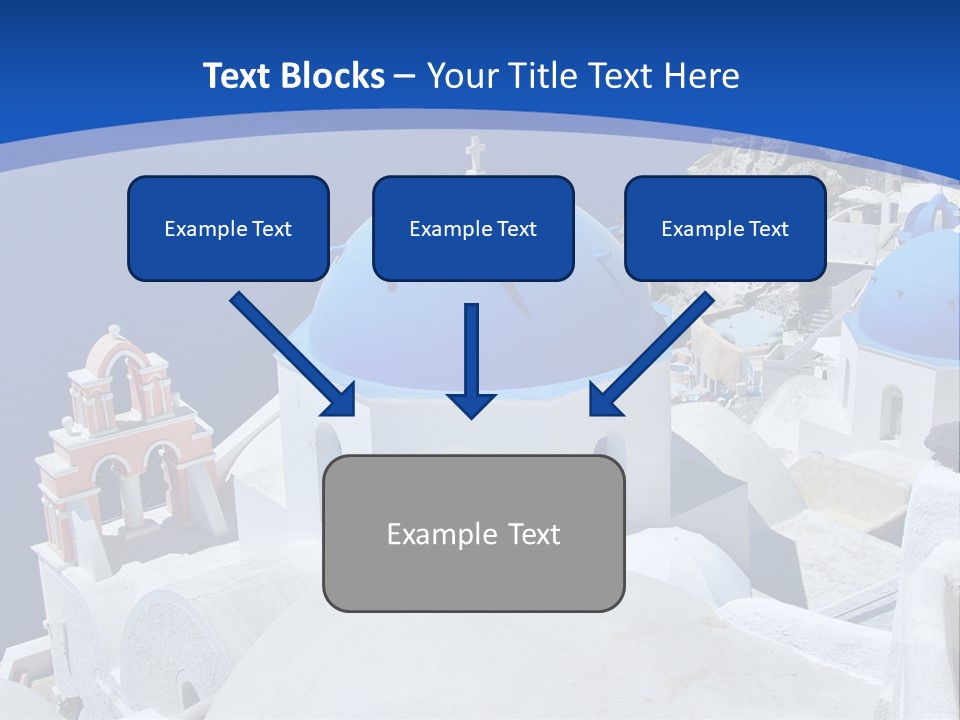 Beautiful View Oia PowerPoint Template