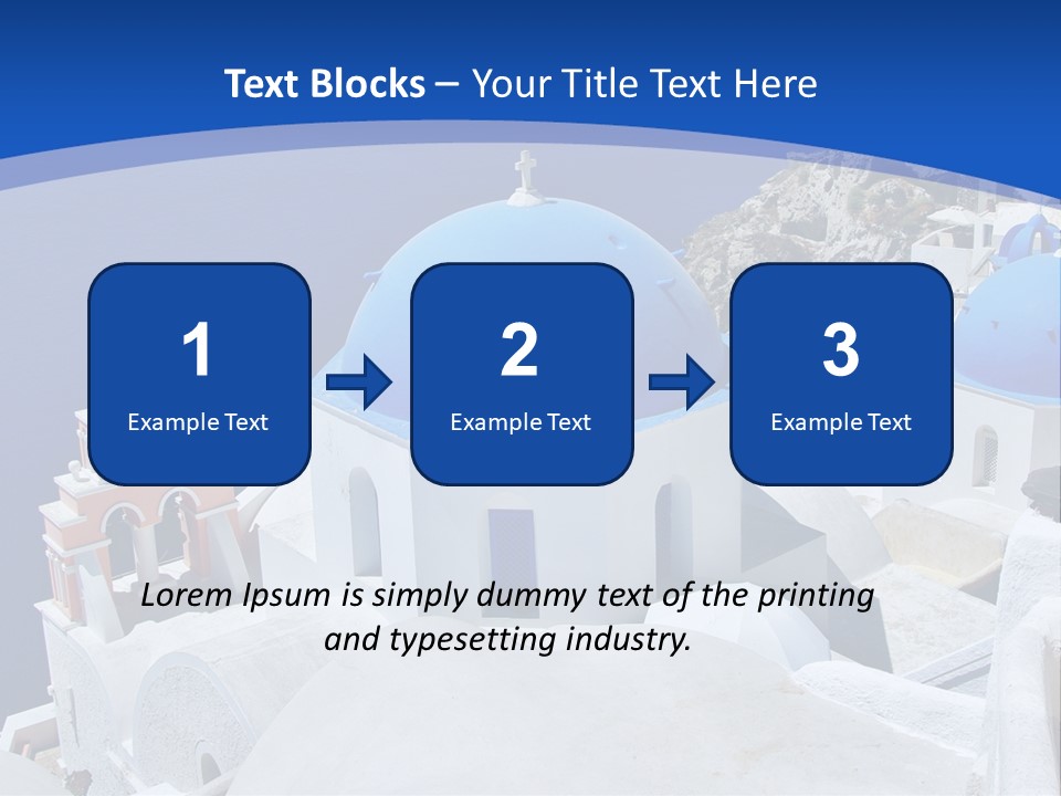 Beautiful View Oia PowerPoint Template