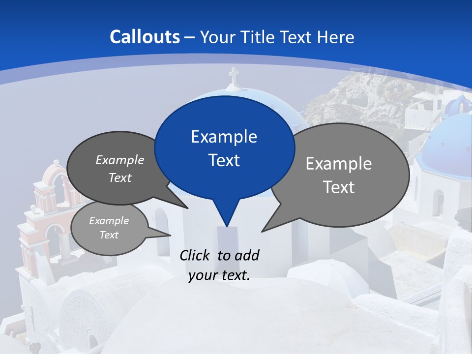 Beautiful View Oia PowerPoint Template