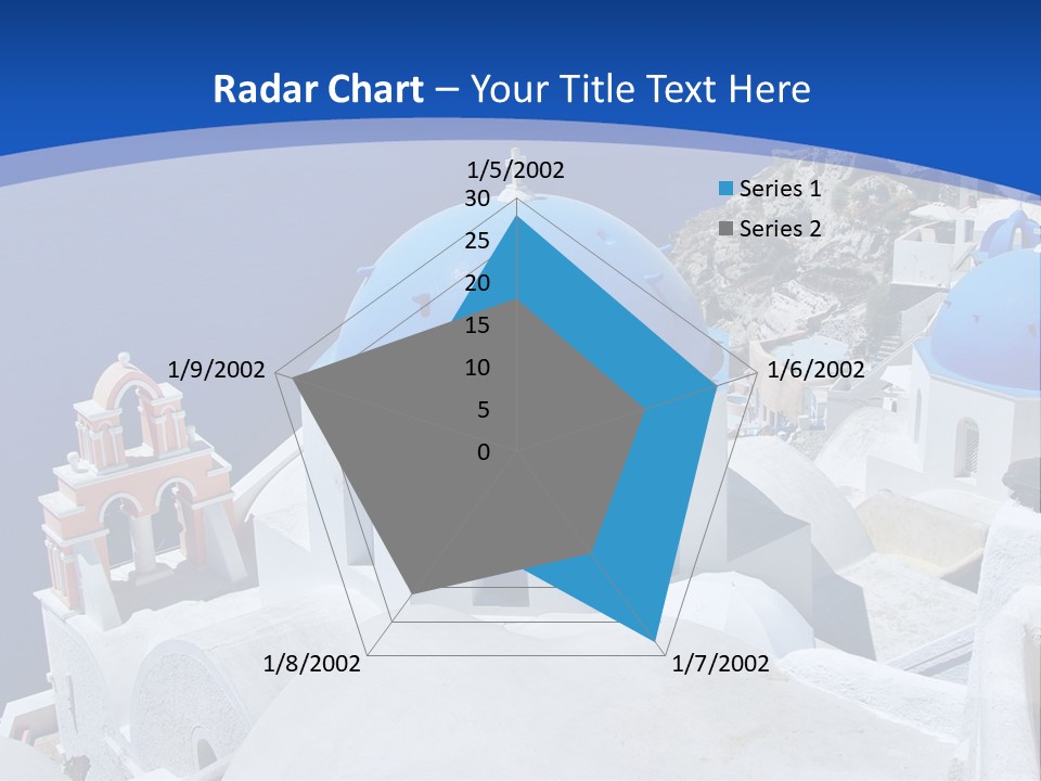 Beautiful View Oia PowerPoint Template