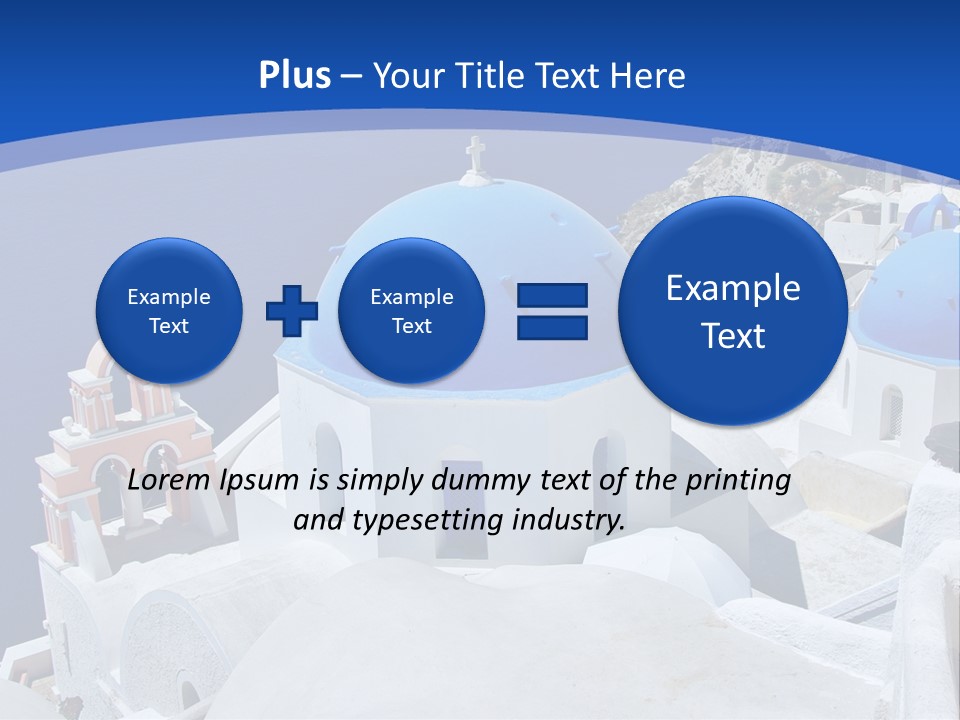 Beautiful View Oia PowerPoint Template